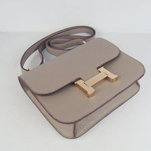 Load image into Gallery viewer, Hermes Constance Cowskin Leather Bag H017 grey Golden
