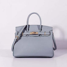 Load image into Gallery viewer, Hermes 30cm Birkin Bag Togo Leather With Strap Blue Lin Gold
