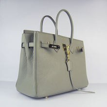 Load image into Gallery viewer, Hermes Birkin 30cm Togo Leather Handbags Dark Grey Golden
