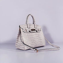 Load image into Gallery viewer, Hermes Birkin 30cm Crocodile Leather Bag With Strap Himalaya Gold
