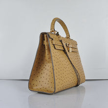 Load image into Gallery viewer, Hermes Kelly 32cm Ostrich Vein 6108 Apricot Golden
