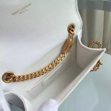 Load image into Gallery viewer, Yves Saint Laurent Small Monogram Satchel Bag In White Leather
