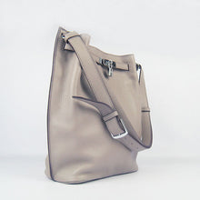 Load image into Gallery viewer, Hermes Nappa Leather Shoulder Bag H2804 grey Silver
