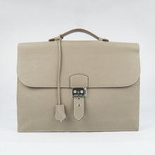 Load image into Gallery viewer, Hermes Briefcases 2813 Cow Leather Grey

