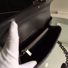 Load image into Gallery viewer, Yves Saint Laurent Medium Monogram College Bag in Anthracite Goatskin
