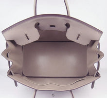 Load image into Gallery viewer, Hermes Birkin 35cm Togo Leather Handbags 6099 Grey Silver
