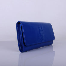 Load image into Gallery viewer, Yves Saint Laurent Lady Patent Leather Purse Sapphire Blue 39321
