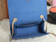 Load image into Gallery viewer, Yves Saint Laurent Mini Monogramme Bag In Original Leather Blue
