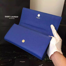 Load image into Gallery viewer, Yves Saint Laurent Blue Classic Monogramme Clutch

