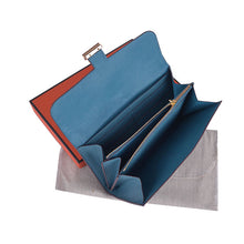 Load image into Gallery viewer, Hermes Wallet H6023 Ladies Cow Leather Blue

