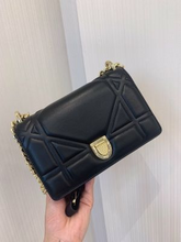 Load image into Gallery viewer, Dior Black Diorama Lambskin Bag With Large Cannage Motif
