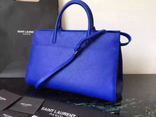 Load image into Gallery viewer, Yves Saint Laurent Medium Rive Gauche Bag In Blue Leather
