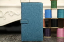 Load image into Gallery viewer, Hermes Bearn Gusset Wallet In Jean Blue Leather

