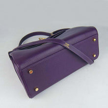 Load image into Gallery viewer, Hermes Kelly 32cm Togo Leather Handbag 6108 Purple Golde
