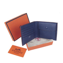 Load image into Gallery viewer, Hermes Wallet H014 Mens Wallet Blue
