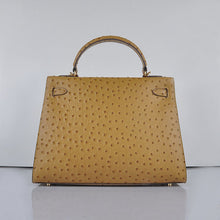 Load image into Gallery viewer, Hermes Kelly 32cm Ostrich Vein 6108 Apricot Golden
