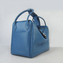 Load image into Gallery viewer, Hermes Lindy 34cm handbag 6208 blue Silver

