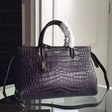 Load image into Gallery viewer, Yves Saint Laurent Medium Rive Gauche Bag In Black Crocodile Leather
