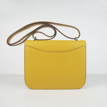 Load image into Gallery viewer, Hermes Constance Cowskin Leather Bag H017 yellow silver
