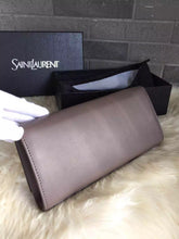 Load image into Gallery viewer, Yves Saint Laurent Grey Classic Monogramme Clutch Bag
