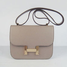 Load image into Gallery viewer, Hermes Constance Cowskin Leather Bag H017 grey Golden
