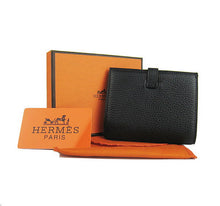 Load image into Gallery viewer, Hermes Wallet H006 Cow Leather Black
