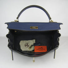 Load image into Gallery viewer, Hermes Kelly 32cm Togo Leather 6108 Dark Blue Golden
