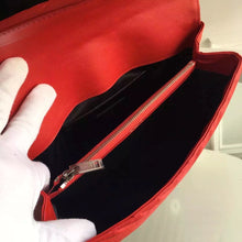 Load image into Gallery viewer, Yves Saint Laurent Large Monogram College Bag in Red Goatskin
