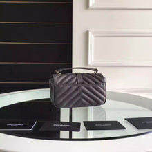 Load image into Gallery viewer, Yves Saint Laurent Baby Monogram Chain Bag In Anthracite Goatskin
