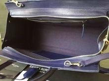 Load image into Gallery viewer, Yves Saint Laurent Medium Rive Gauche Bag In Navy Leather
