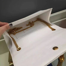 Load image into Gallery viewer, Yves Saint Laurent Medium Monogramme Tassel Bag In White Calfskin
