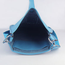 Load image into Gallery viewer, Hermes Evelyne I handbag H6309 light blue silver
