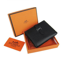 Load image into Gallery viewer, Hermes Wallet H006 Cow Leather Black
