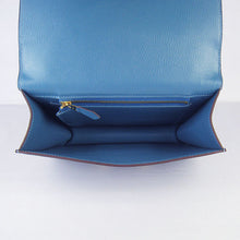 Load image into Gallery viewer, Hermes Constance Cowskin Leather Bag H017 blue golden
