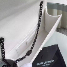 Load image into Gallery viewer, Yves Saint Laurent Medium Monogram Satchel In White Grain Leather
