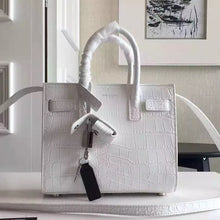 Load image into Gallery viewer, Yves Saint Laurent Nano Sac De Jour Croc Embossed White Bag
