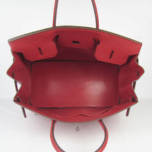 Load image into Gallery viewer, Hermes Birkin 35CM Togo Leather Handbags 6099 red silver
