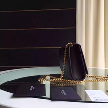 Load image into Gallery viewer, Yves Saint Laurent Small Monogram Satchel Bag In Black Leather
