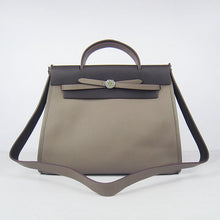 Load image into Gallery viewer, Hermes Herbag 60667 Ladies Cow Leather Grey
