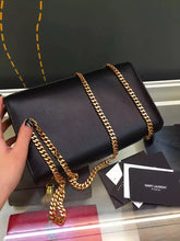 Load image into Gallery viewer, Yves Saint Laurent Medium Monogramme Tassel Bag In Black Calfskin
