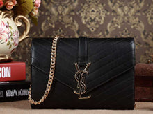 Load image into Gallery viewer, Yves Saint Laurent Small Monogramme Satchel In Black Matelasse Leather
