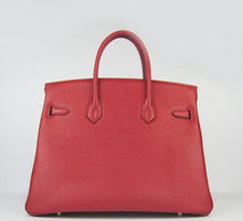 Load image into Gallery viewer, Hermes Birkin 35cm Togo Leather Handbags Red Silver
