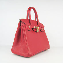 Load image into Gallery viewer, Hermes Birkin 30cm Togo Leather Handbags Red Golden
