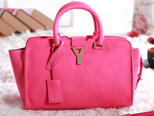 Load image into Gallery viewer, Yves Saint Laurent Cabas Chyc Original Leather Tote Hot Pink
