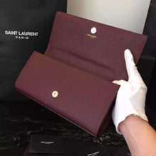Load image into Gallery viewer, Yves Saint Laurent Burgundy Classic Monogramme Clutch
