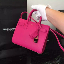 Load image into Gallery viewer, Yves Saint Laurent Nano Sac De Jour Bag In Rosy Leather
