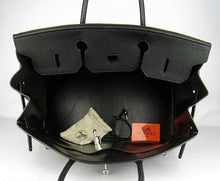 Load image into Gallery viewer, Hermes Birkin 35cm Togo Leather Handbags 6099 Black Silver
