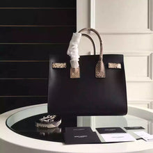 Load image into Gallery viewer, Yves Saint Laurent Small Sac De Jour Bag With Python Trim
