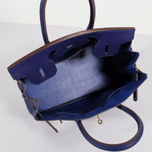 Load image into Gallery viewer, Hermes 30cm Birkin Bag Epsom Leather with Strap Electric Blue Gold

