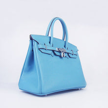 Load image into Gallery viewer, Hermes Birkin 30cm Togo Leather Handbags Light Blue Silver
